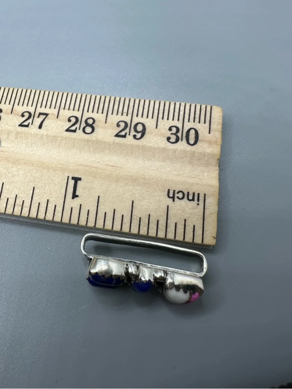 ⌚Cotton Candy Turquoise & Lapis Sterling Silver 925 Watch Band Charm Handmade